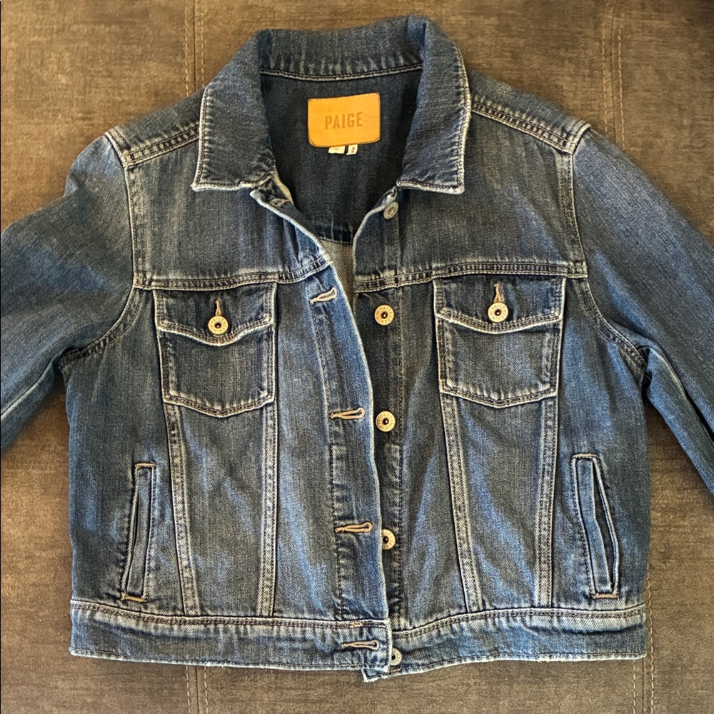 PAIGE Classic Blue Denim Jacket